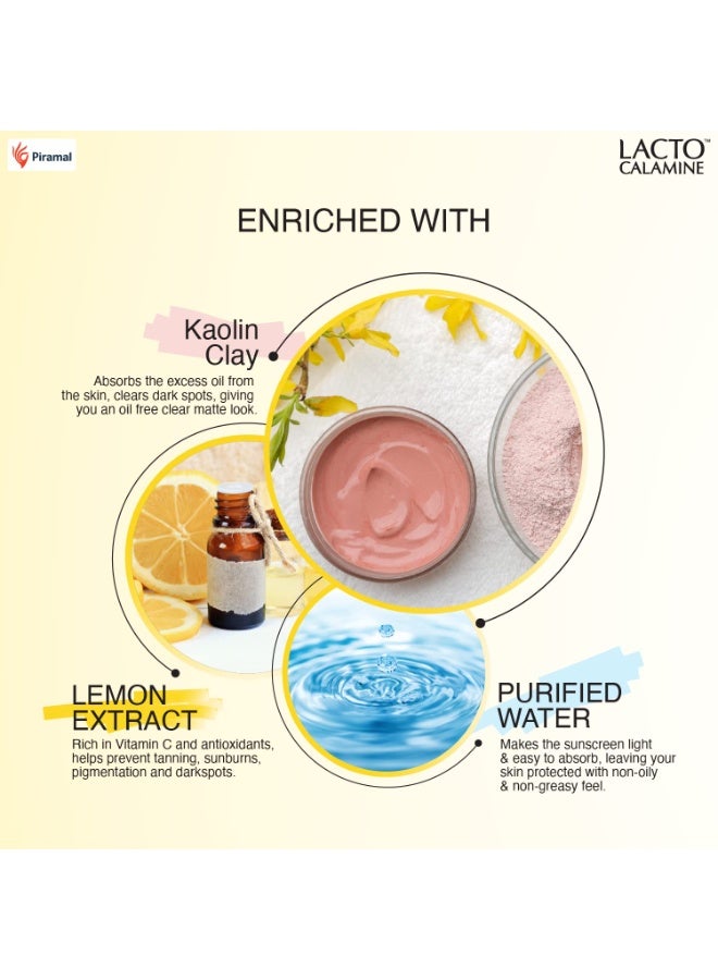 لاكتو كلامين واقي شمس لاكتو كالامين بلمسة نهائية مطفية، عامل حماية SPF50 PA+++، مناسب للبشرة الدهنية أو المعرضة لحب الشباب، مقاوم للماء بدرجة عالية، خالي من البارابين والكبريتات، 50 جرام (عبوة من قطعتين). - Image 3
